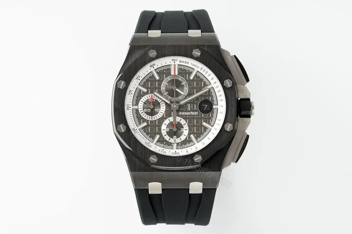 View 1 of JH Factory Royal Oak Offshore 26400 Series Watch – Black Ceramic, Chronograph Style