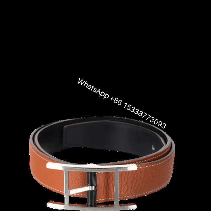 View 1 of HERMES QUENTIN REVERSIBLE BELT BROWN SILVER METAL 32MM