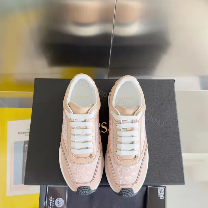 View 1 of Soft Blush Leather High-Tops: Luxe Comfort Sneakers