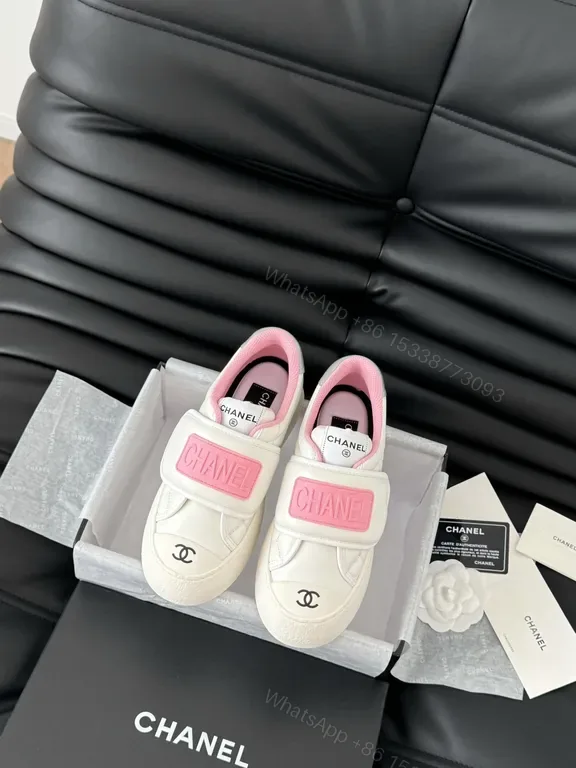 View 1 of Chanel-Inspired Kidsâ€TM Spark Step Sneakers: Luxe Everyday Glam