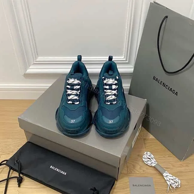 View 1 of BALENCIAGA MEN’S TRIPLE S SNEAKER CLEAR SOLE – BB186