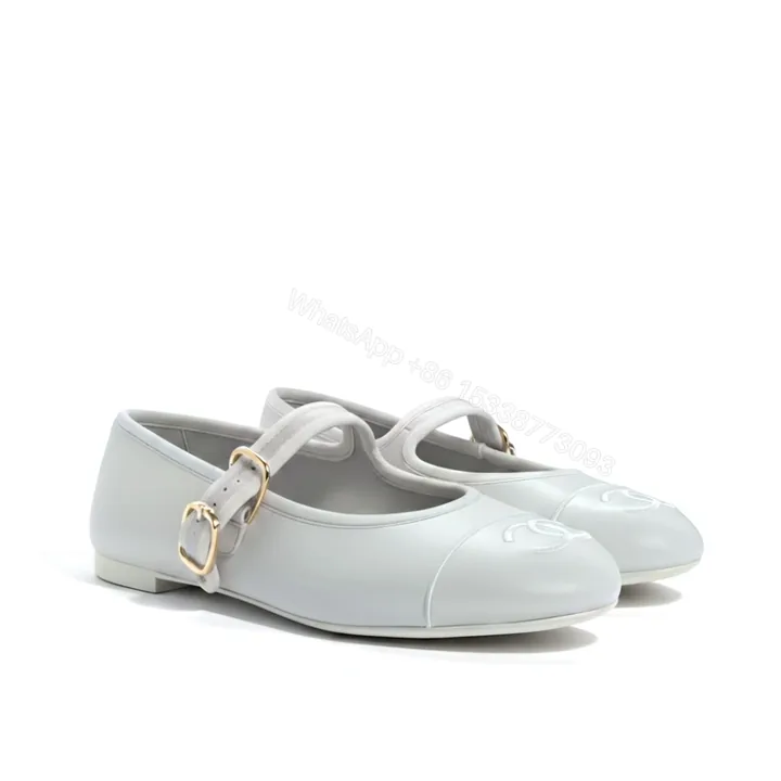 View 1 of Chanel Mary Jane Ballet Flat Pure Light Blue