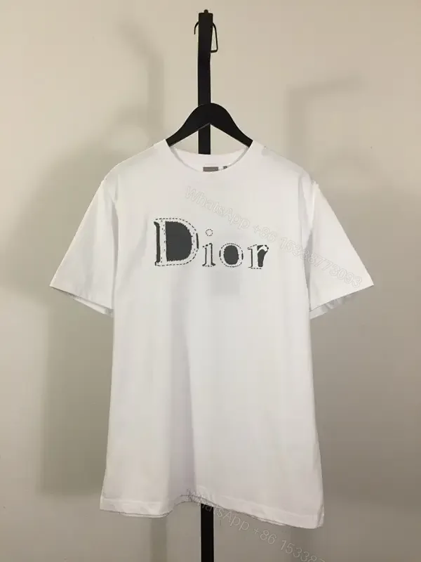 View 1 of White Cotton Tee Minimalist Luxe Logo Tee