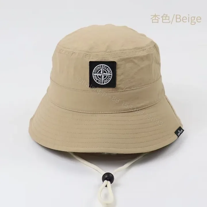 View 1 of Beige Stone Island Bucket Hat â€” Premium City-Style Essential
