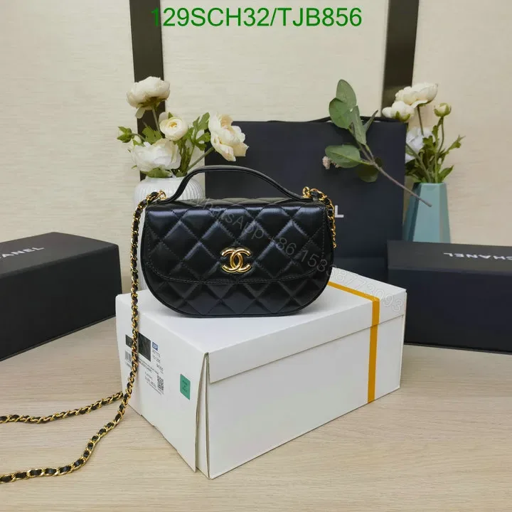 View 1 of Chanel Flap Phone Holder with Chain in Black Leather FB4963