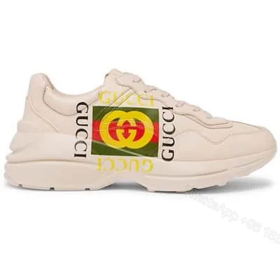 View 1 of GUCCI RHYTON LEATHER SNEAKER – GC56