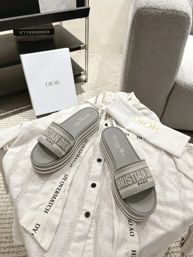 View 1 of Patterned Luxury Slides: Effortless Chic, High-End Comfort