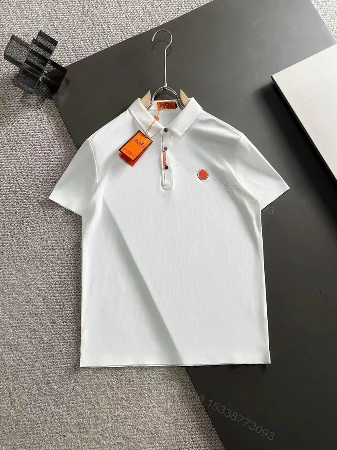 View 1 of First Copy Hermes Imported Lycra Polo T-Shirt for Men