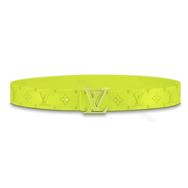 View 1 of LOUIS VUITTON MEN’S INITIALES 40MM REVERSIBLE BELT YELLOW – B128