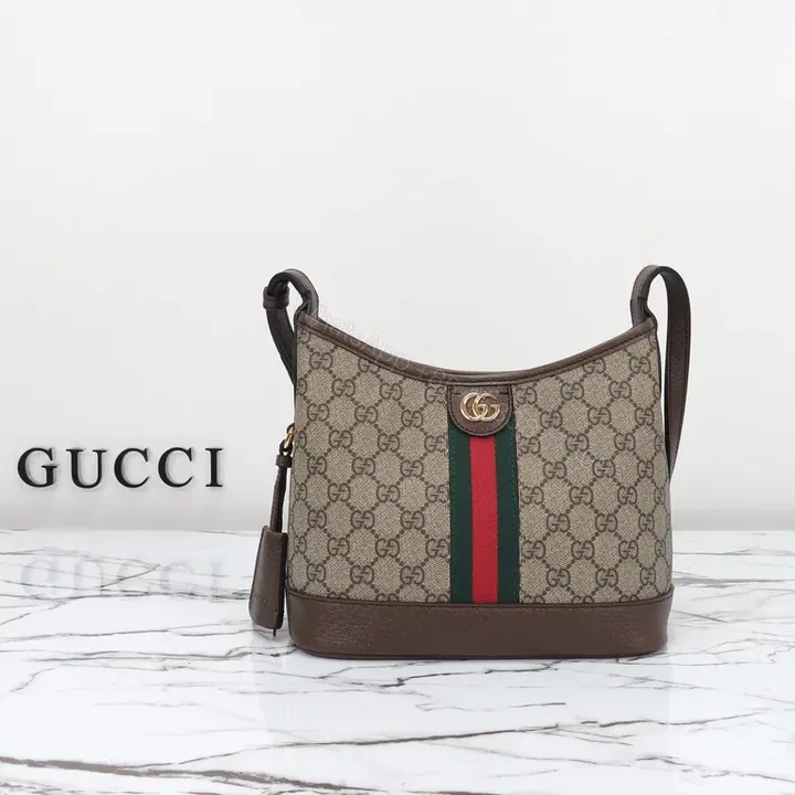 View 1 of G GG Supreme Shoulder Bag: Signature Craft & Versatility