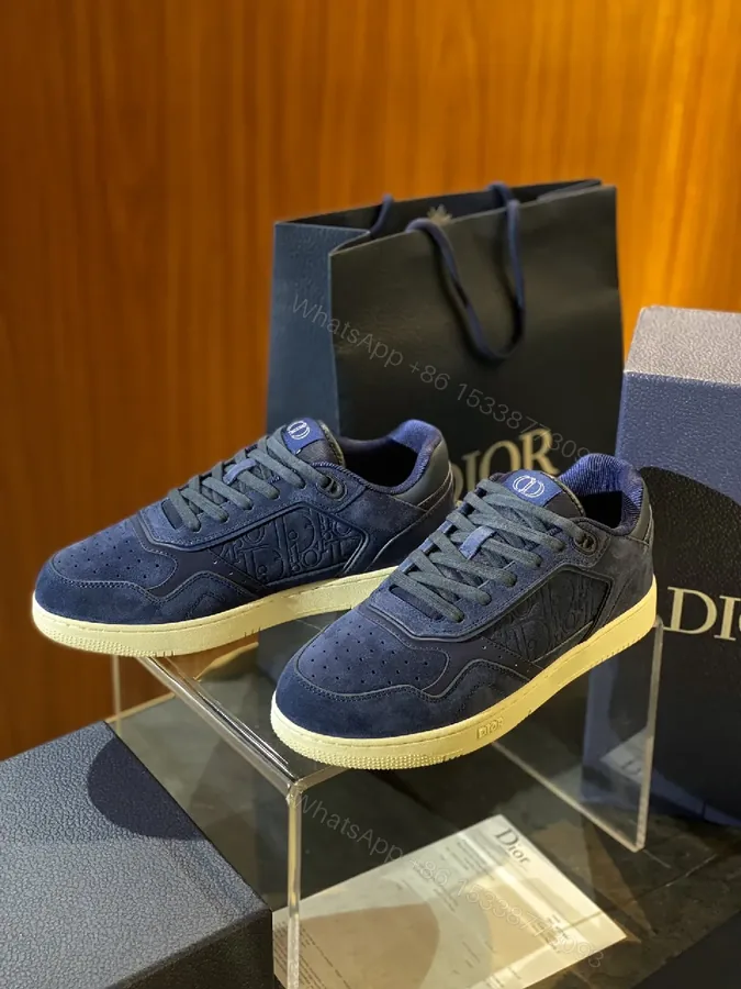 View 1 of Athletic Luxury Sneaker: Suede, Dior-Inspired Detailing, All-Day Comfort