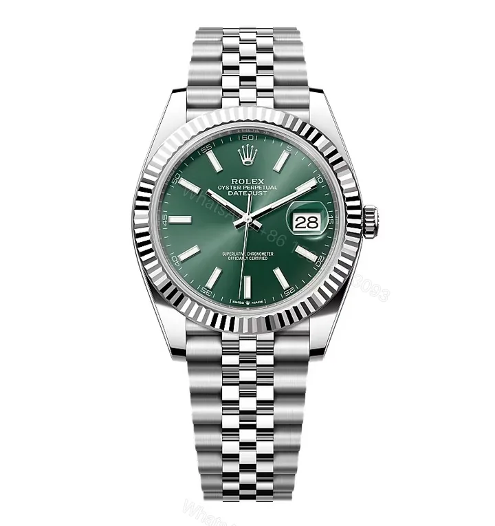 View 1 of Rolex Datejust Green Dial 126334 Jubilee 41 mm