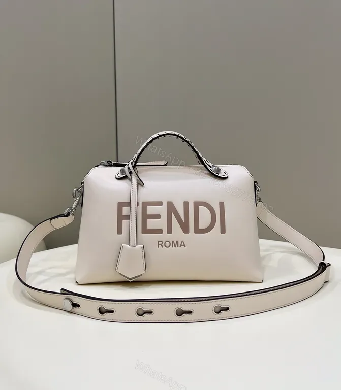View 1 of Chic FENDI Structured Micro Bag with Bold Branding