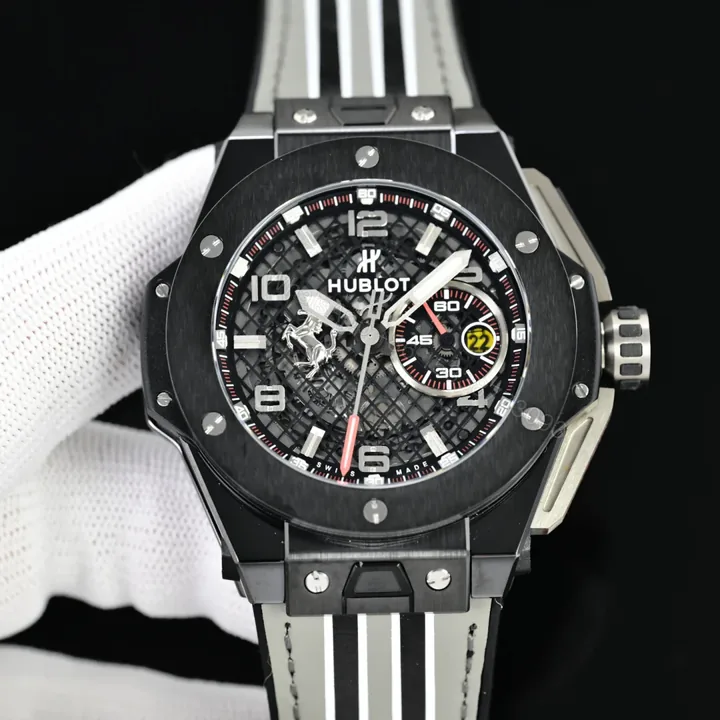 View 1 of Hublot Big Bang Ferrari Titanium F4 Replica 42MM Premium RG-HUBLOT-BB-FERRARI-TI-42