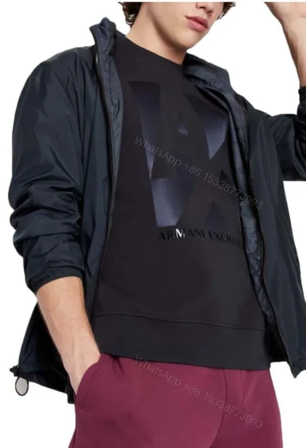 View 1 of BUY FIRST COPY ARMANI EXCHANGE SUMMER COTTON FLEECE SWEATSHIRT