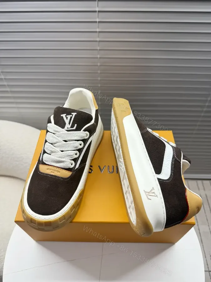 View 1 of Two-Tone Suede Mesh High-Tops with Luxe Detailing Sneakers