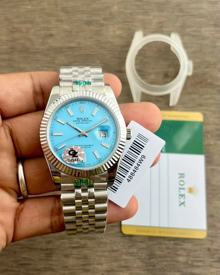 View 1 of Rolex Datejust 41 Tiffany Ice Blue Steel Automatic 41mm