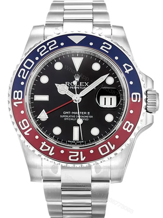 View 1 of Replica Rolex GMT-Master II Black Dial 116719