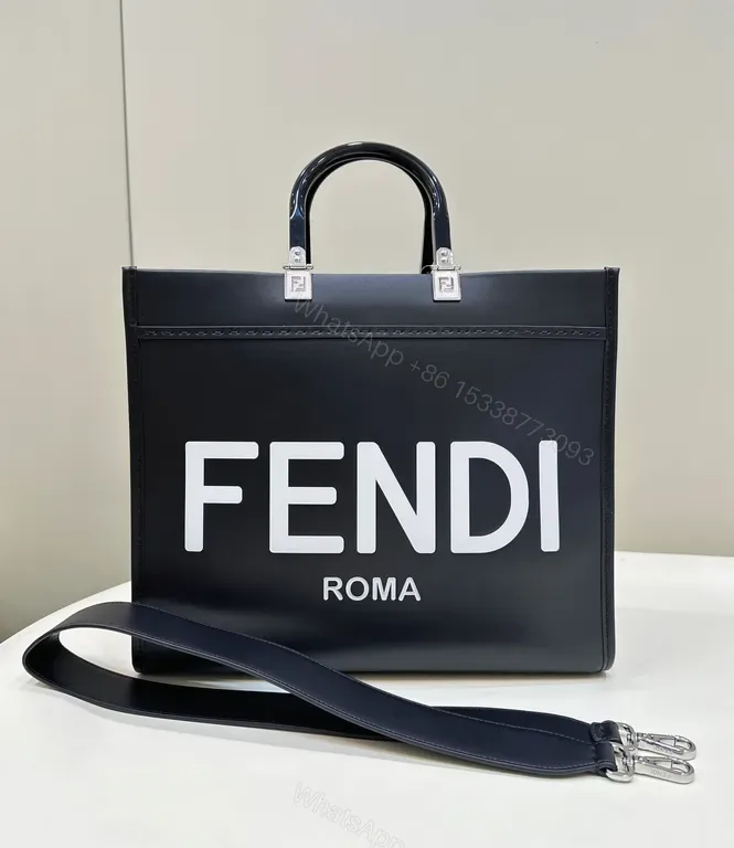 View 1 of Fendi-Style Structured Tote: Luxe Everyday Carryall