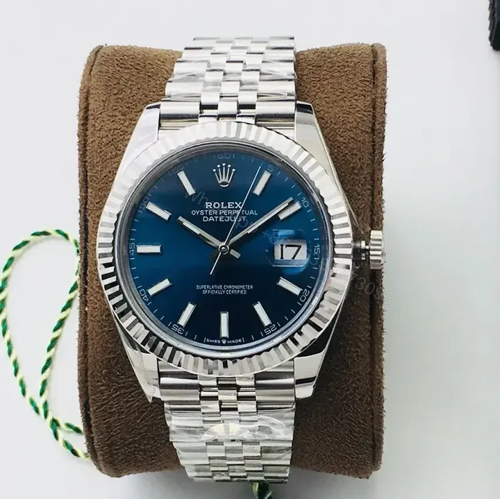 View 1 of Rolex Datejust 41 Blue Dial Stainless Steel Jubilee Watch 126334-0002