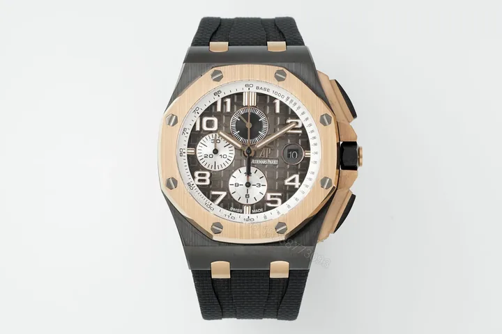 View 1 of Royal Oak Offshore 26400 Series Watch – Black and Rose Gold Ceramic – Chronograph Style