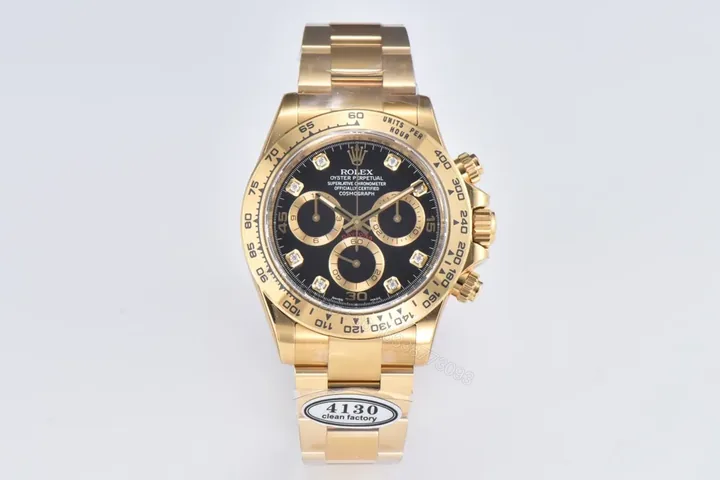 View 1 of GM Factory Clean Factory Clean 116508 Gold Daytona Black Dial Watch