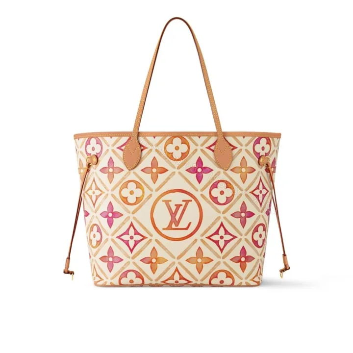 View 1 of Louis Vuitton Neverfull MM Autres Toiles Monogram Coral 31Cm M25317