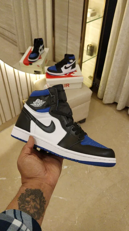 View 1 of First Copy Nike Retro 1 Royal Toe