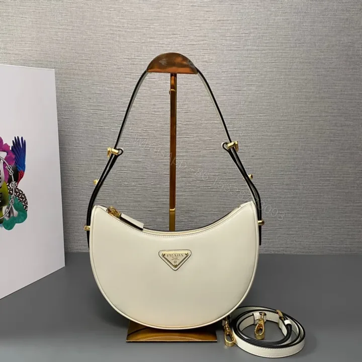 View 1 of Prada Arque Small Leather Shoulder Bag