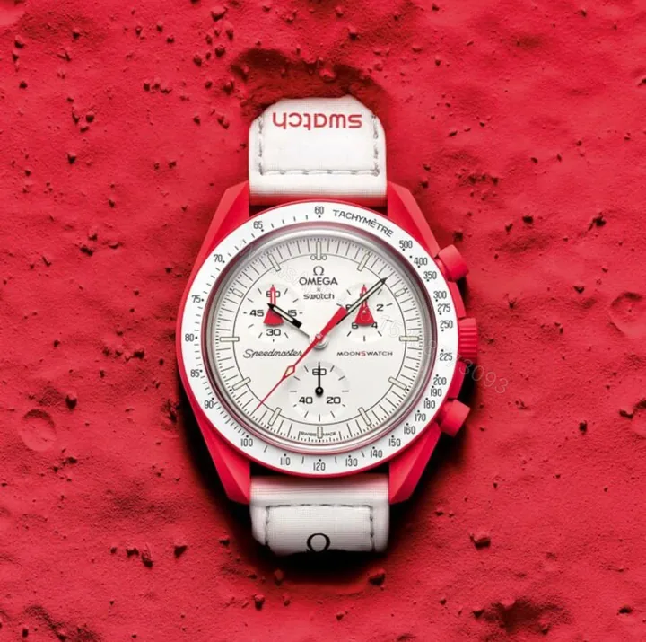 View 1 of Swatch x Omega SA Bioceramic Moonwatch Red Edition