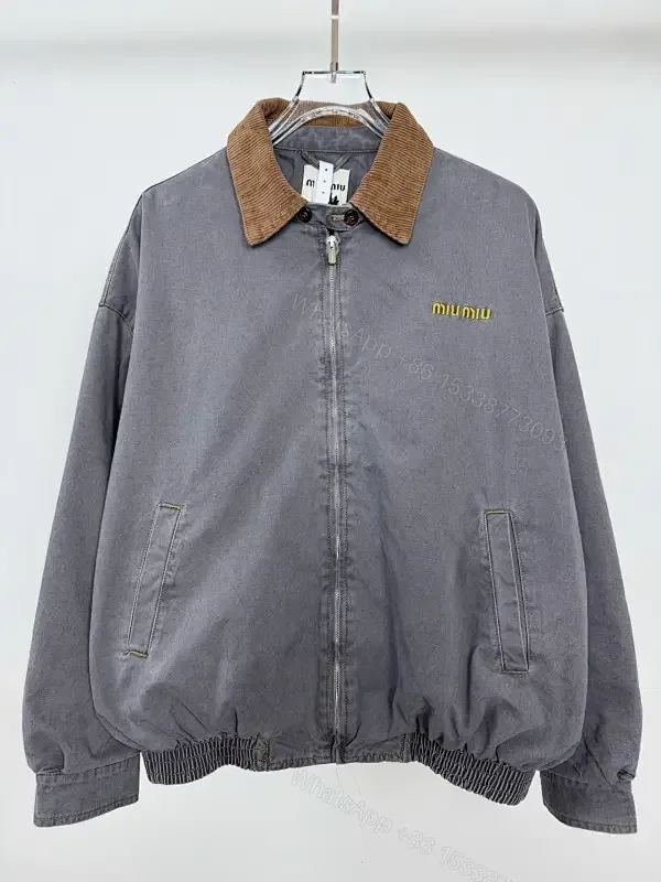 View 1 of Corduroy Collar Coach Jacket: Luxury Everyday Essential