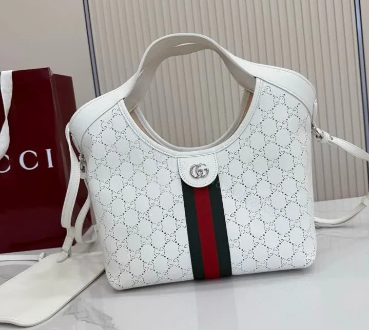 View 1 of Gucci Giglio Small Tote Bag TB5475 Mirror 1:1