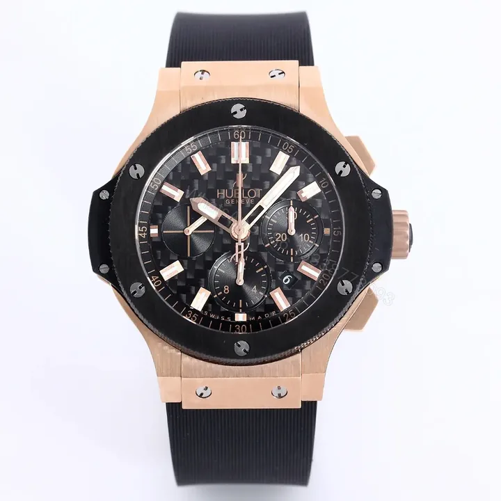 View 1 of ZF Factory HUBLOT Big Bang Rose Gold Black Watch