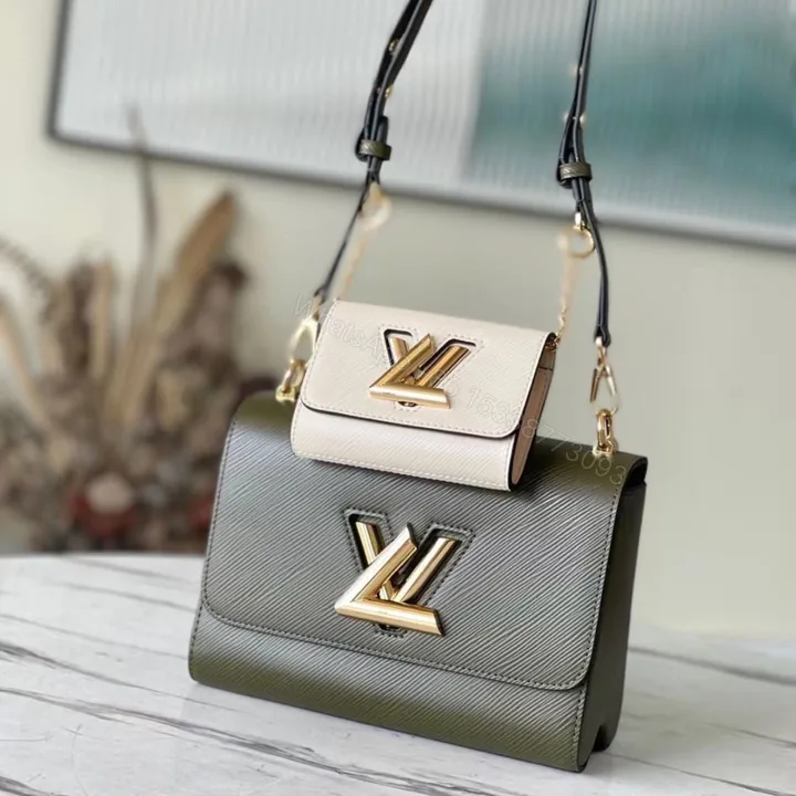 View 1 of Louis Vuitton LV Twist Replica Cowhide Leather Handbags Woman’s 24cm
