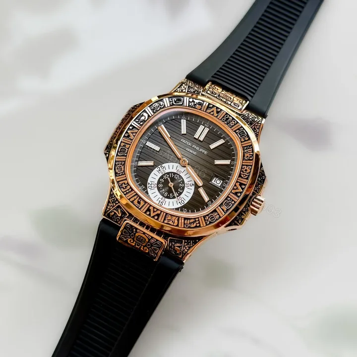 View 1 of Patek Philippe Nautilus Chronograph 5980/1A Carvin Edition