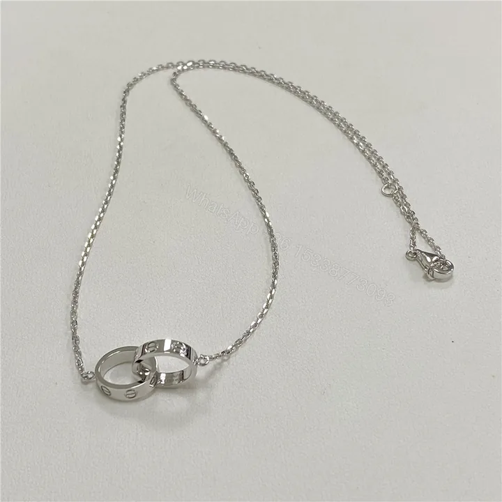 View 1 of Cartier Love Link Necklace White Gold B7212500