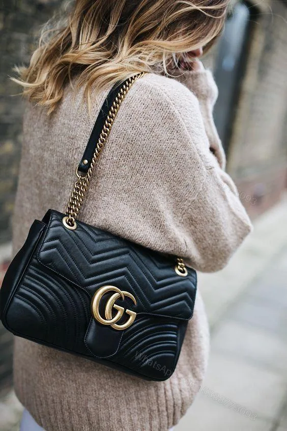 View 1 of Gucci Marmont Bag Black First Copy | Premium AAA+ Replica