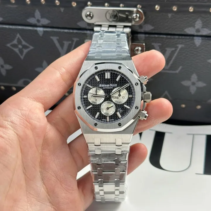 View 1 of Audemars Piguet Royal Oak 26331 Super Clone Chronograph Black Dial