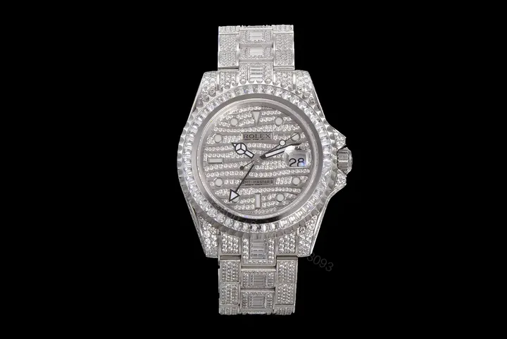 View 1 of Rolex GMT-Master II Bust Down Diamond Replica 40mm ROLEX-GMT2-DIAM40