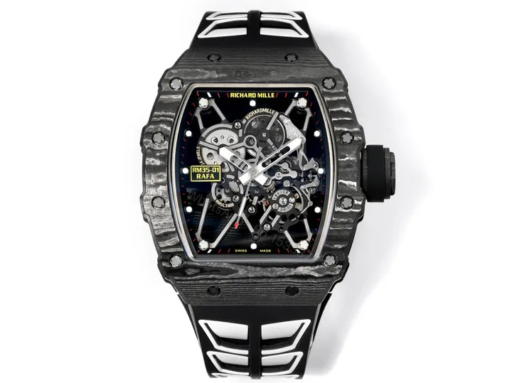View 1 of Richard Mille RM35-01 NTPT Carbon Black Skeleton Watch RM35-CR-BR