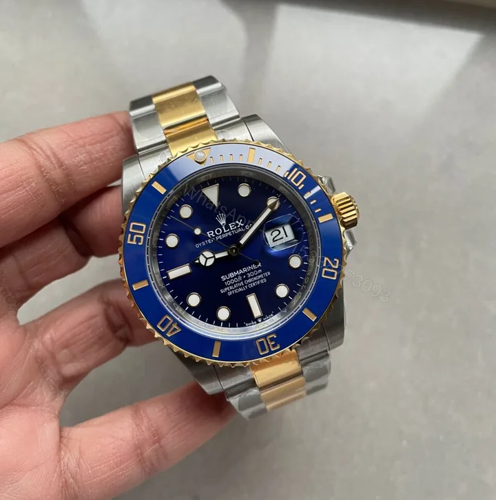 View 1 of VSF FACTORY 1:1 Rolex Submariner 116613 LB Best Edition SS/YG Bluesy Blue Ceramic 904L Steel Blue Dial VS3235