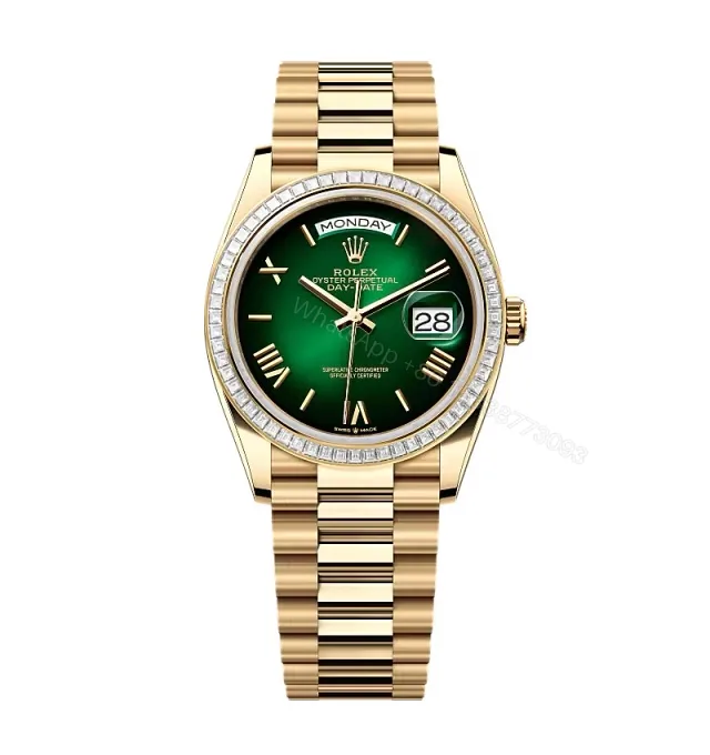 View 1 of Superclone Rolex Day-Date Green Ombré Dial 128398tbr-0028 36 mm