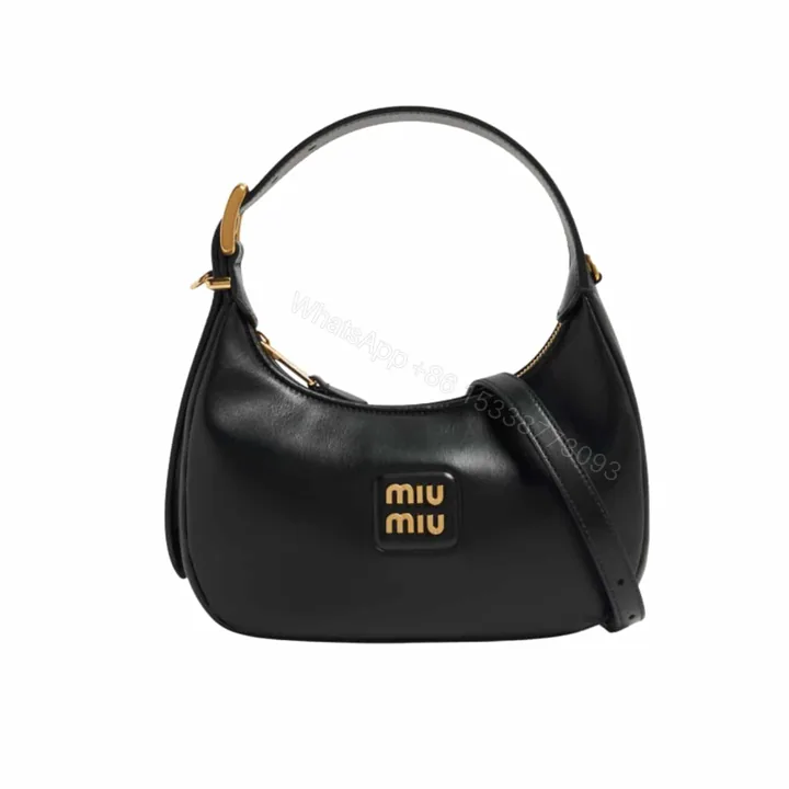 View 1 of MIUMIU HOBO BAG BLACK 23CM