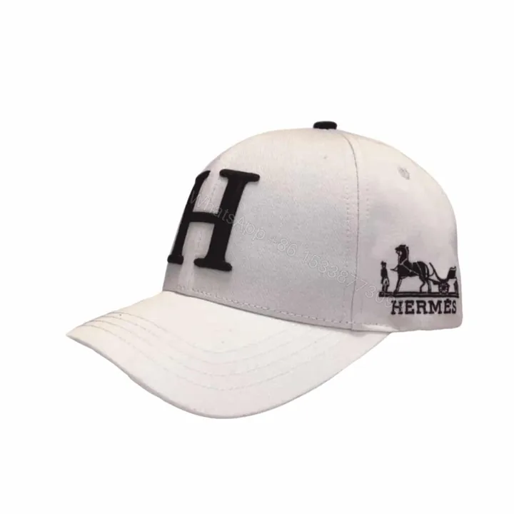 View 1 of Hermes New Carriage Baseball Cap White