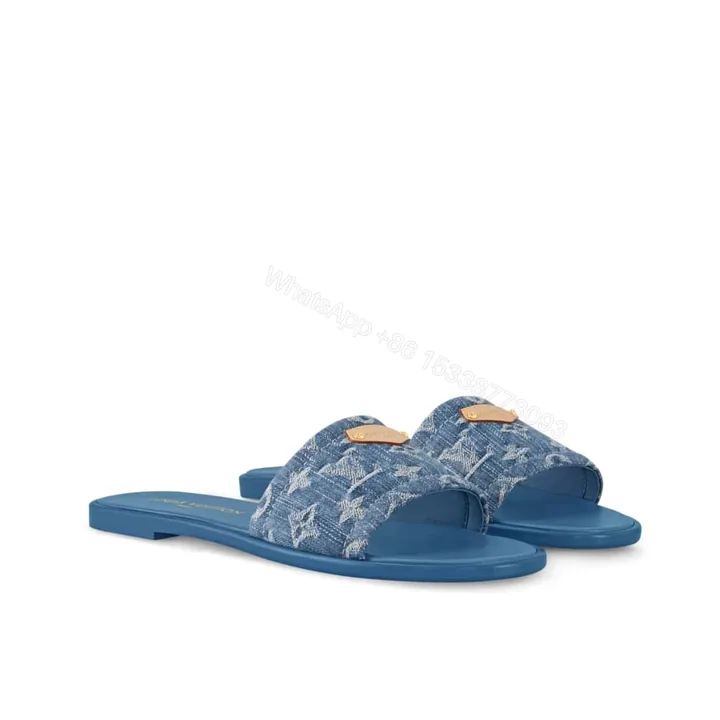 View 1 of LOUIS VUITTON LILY FLAT MULE BLUE 1AGX78