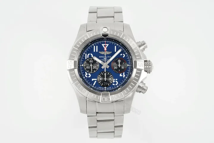View 1 of Breitling Avenger B01 Chronograph 42 Stainless Steel Blue Dial Bracelet AB0146101C1A1