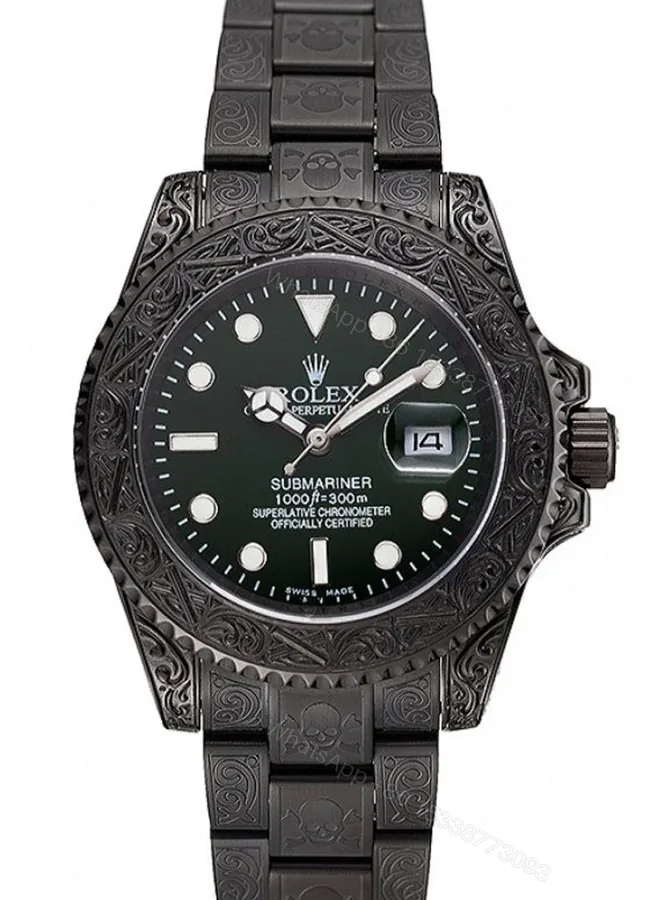 View 1 of Replica Rolex Submariner Green Dial 1454076