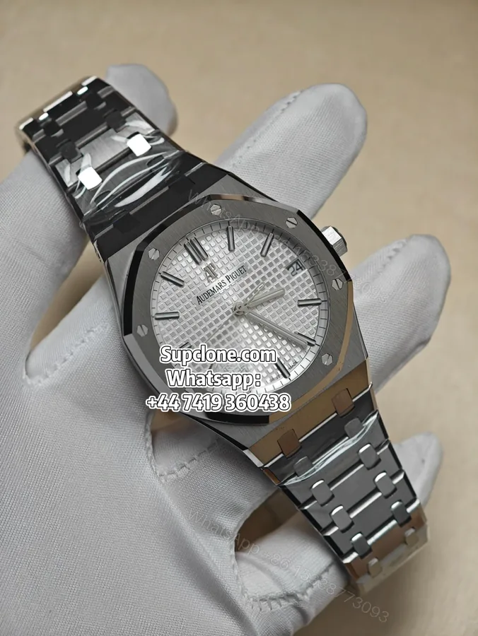 View 1 of Audemars Piguet Super Clone 1:1 Royal Oak 15500 White Dial