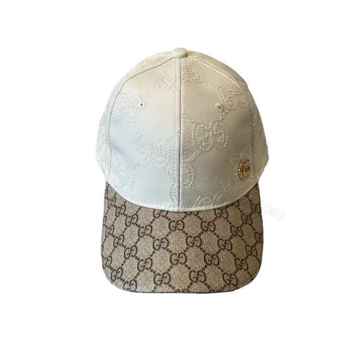 View 1 of GUCCI GG CANVAS BASEBALL HAT BEIGE