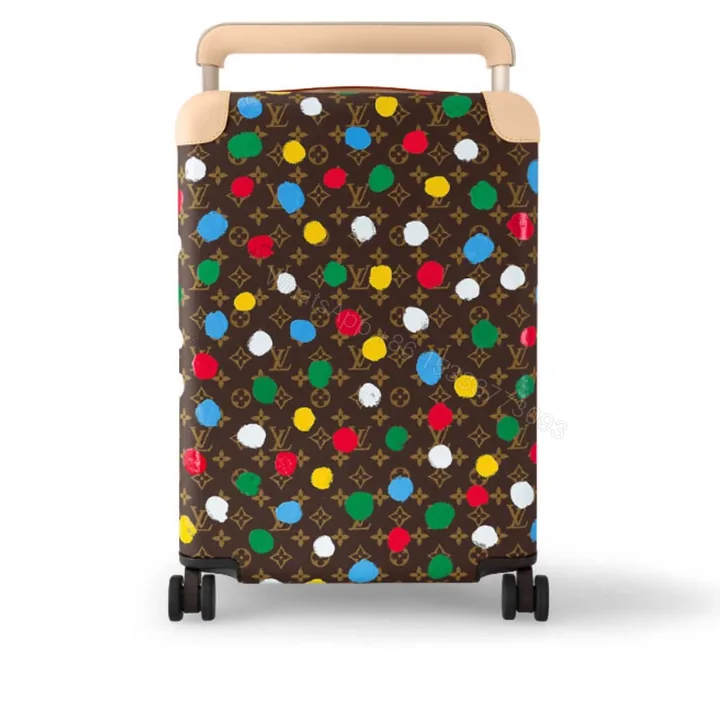View 1 of Louis Vuitton X Yayoi Kusama Horizon 55 Suitcase Grained Leather Monogram Multicolor 55Cm M10118